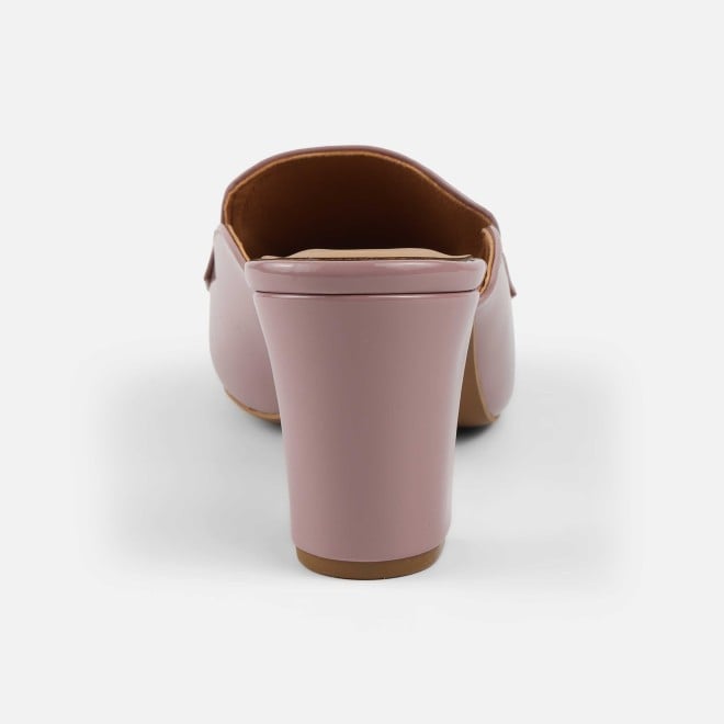 Mochi Women Peach Formal Slip Ons (SKU: 31-1098-80-37)