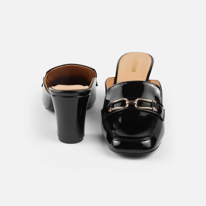 Mochi Women Black Formal Slip Ons (SKU: 31-1098-11-37)