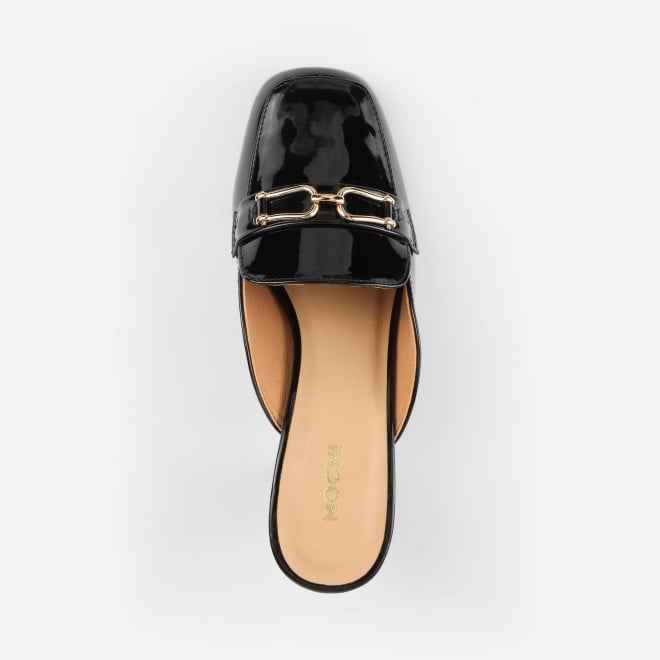 Mochi Women Black Formal Slip Ons (SKU: 31-1098-11-37)