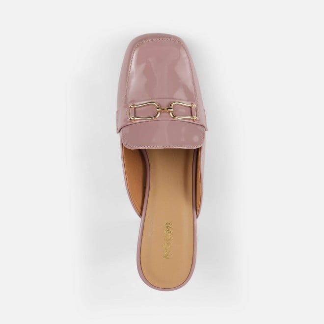 Mochi Women Peach Formal Slip Ons (SKU: 31-1098-80-37)