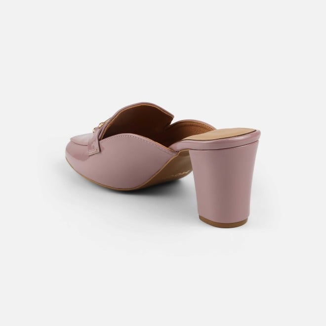 Mochi Women Peach Formal Slip Ons (SKU: 31-1098-80-37)