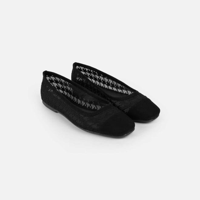Mochi Women Black Casual Ballerinas (SKU: 31-1101-11-37)