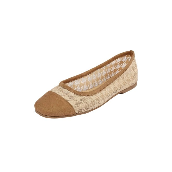 Mochi Women Beige Casual Ballerinas (SKU: 31-1101-20-37)