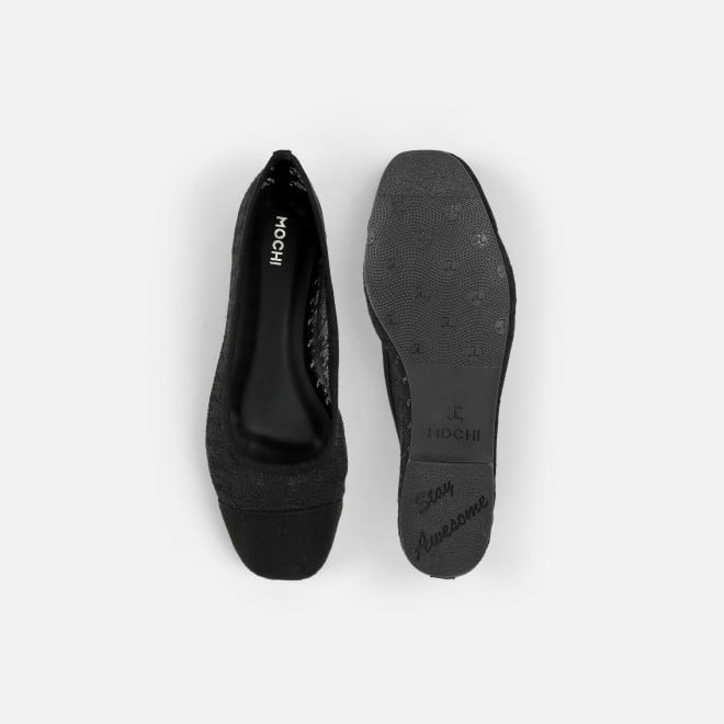 Mochi Women Black Casual Ballerinas (SKU: 31-1101-11-37)