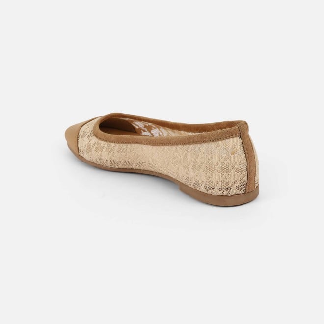Mochi Women Beige Casual Ballerinas (SKU: 31-1101-20-37)