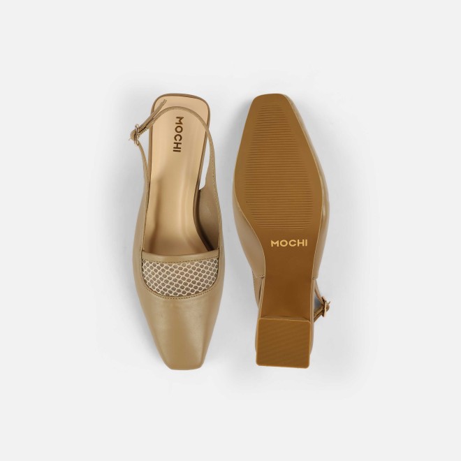 Mochi Women Beige Formal Sandals (SKU: 31-1103-20-36)
