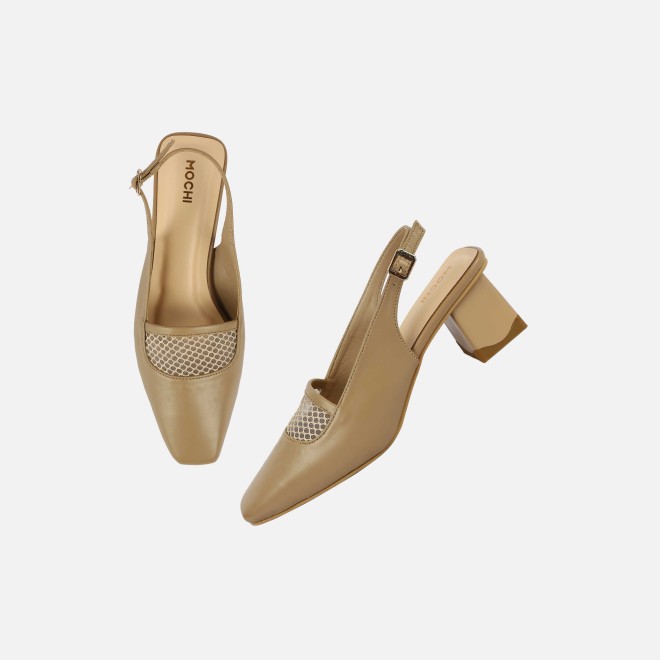 Mochi Women Beige Formal Sandals (SKU: 31-1103-20-36)