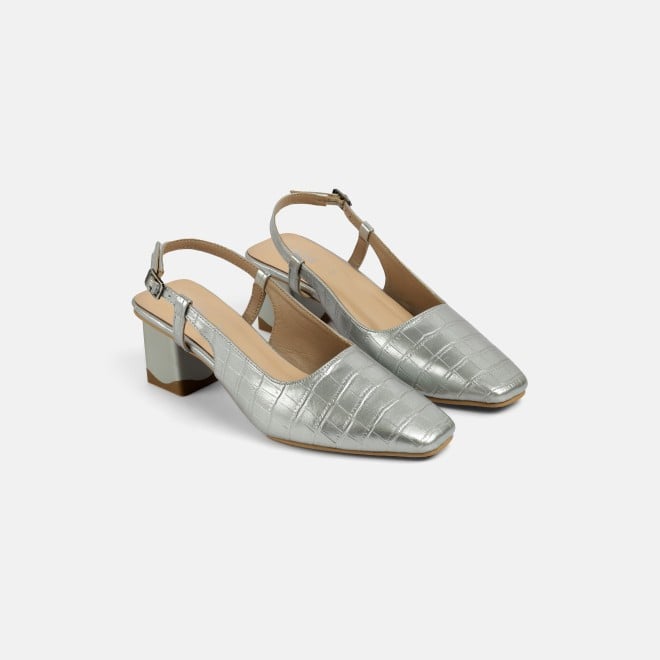 Mochi Women Silver Formal Sandals (SKU: 31-1106-27-36)