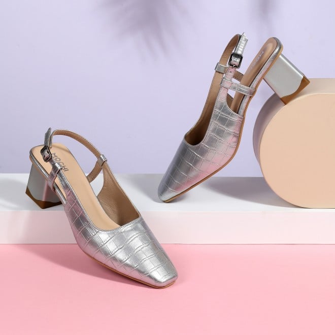 Mochi Women Silver Formal Sandals (SKU: 31-1106-27-36)
