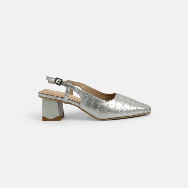 Mochi Women Silver Formal Sandals (SKU: 31-1106-27-36)