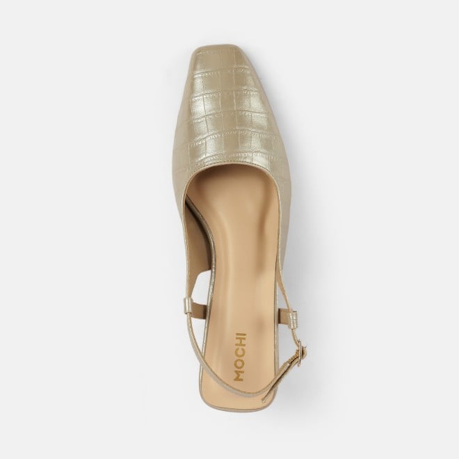 Mochi Women Gold Formal Sandals (SKU: 31-1106-15-36)