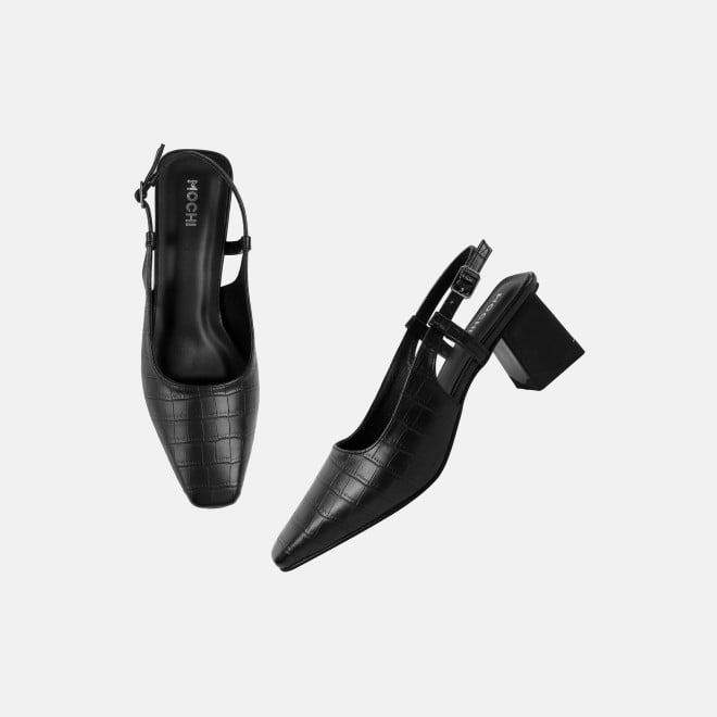 Mochi Women Black Formal Sandals (SKU: 31-1106-11-36)