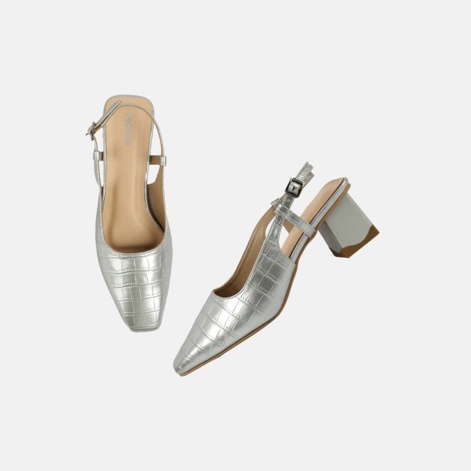 Mochi Women Silver Formal Sandals (SKU: 31-1106-27-36)