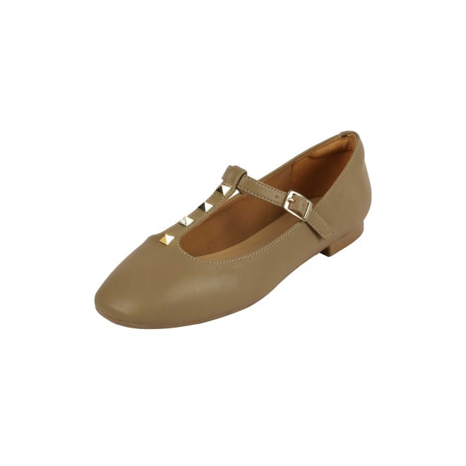 Mochi Women Beige-red Casual Ballerinas (SKU: 31-1116-89-36)