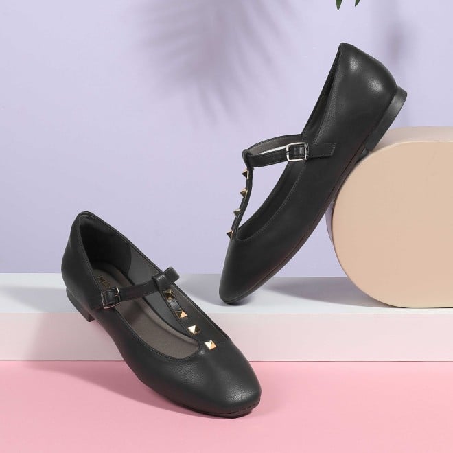Mochi Women Black Casual Ballerinas (SKU: 31-1116-11-36)
