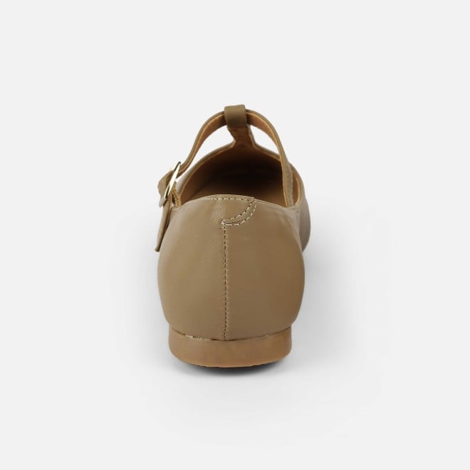 Mochi Women Beige-red Casual Ballerinas (SKU: 31-1116-89-36)