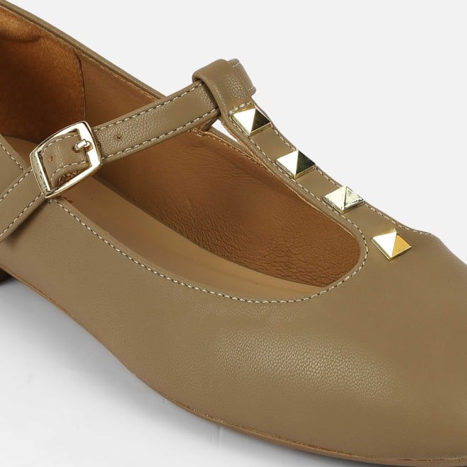 Mochi Women Beige-red Casual Ballerinas (SKU: 31-1116-89-36)