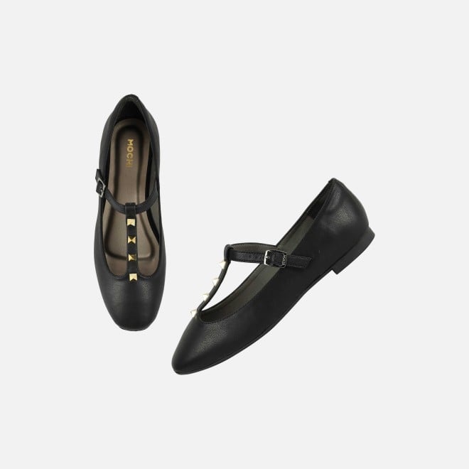 Mochi Women Black Casual Ballerinas (SKU: 31-1116-11-36)