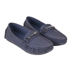 Women Navy-Blue Casual Loafers