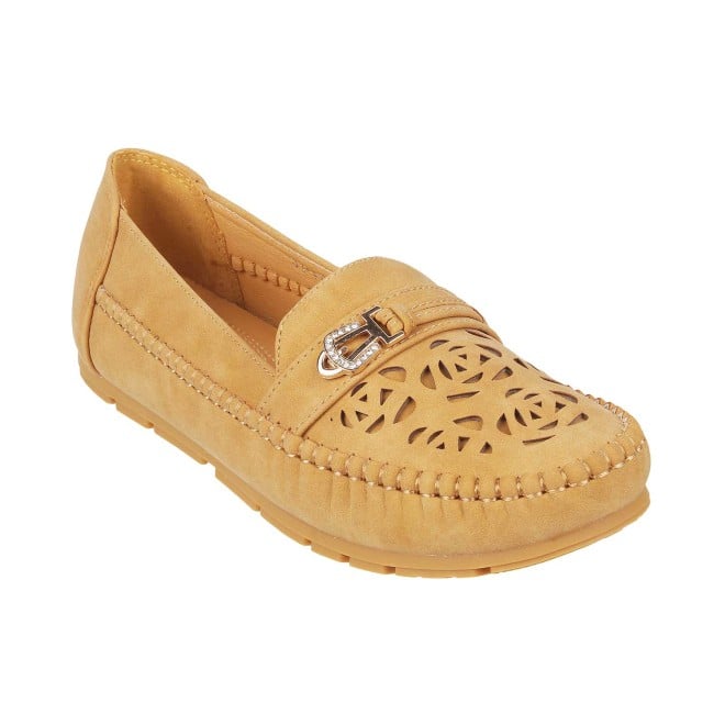Mochi Women Yellow Casual Loafers