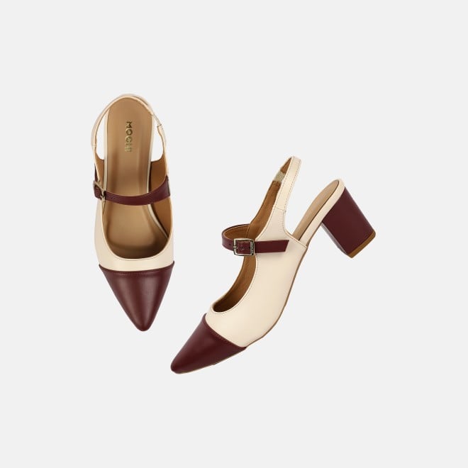 Mochi Women Maroon Formal Sandals (SKU: 31-1131-44-36)