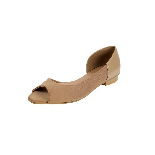 Mochi Women Beige-red Casual Ballerinas (SKU: 31-1133-89-36)