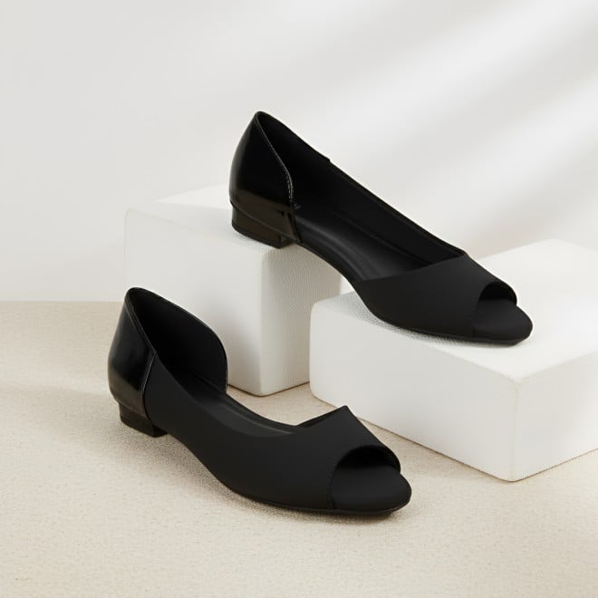 Mochi Women Black Casual Ballerinas