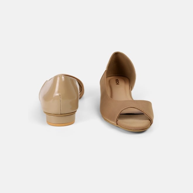 Mochi Women Beige-red Casual Ballerinas (SKU: 31-1133-89-36)