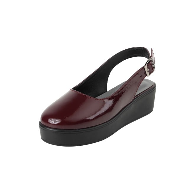 Mochi Women Maroon Casual Sandals (SKU: 31-1137-44-36)