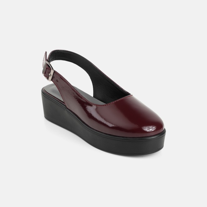 Mochi Women Maroon Casual Sandals (SKU: 31-1137-44-36)