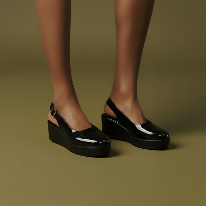 Mochi Women Black Casual Sandals (SKU: 31-1137-11-36)