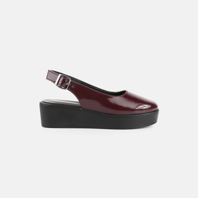 Mochi Women Maroon Casual Sandals (SKU: 31-1137-44-36)