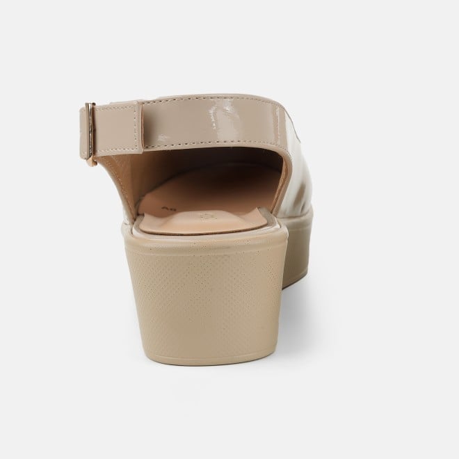 Mochi Women Beige Casual Sandals (SKU: 31-1137-20-36)