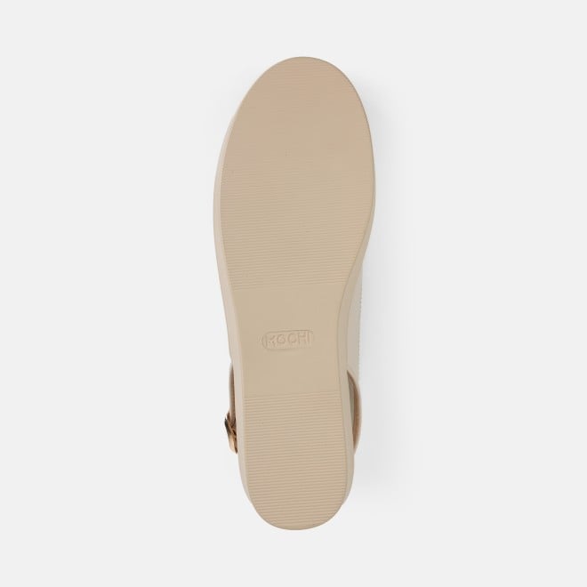 Mochi Women Beige Casual Sandals (SKU: 31-1137-20-36)