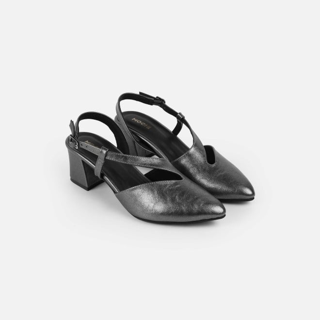 Mochi Women Grey Formal Sandals (SKU: 31-1140-14-36)