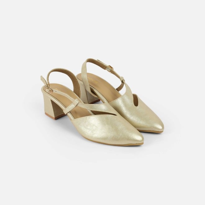 Mochi Women Gold Formal Sandals (SKU: 31-1140-15-36)