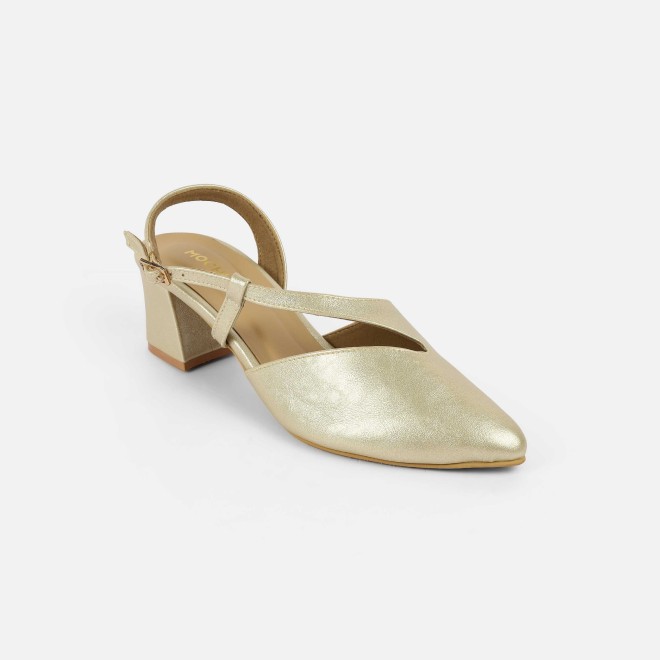 Mochi Women Gold Formal Sandals (SKU: 31-1140-15-36)