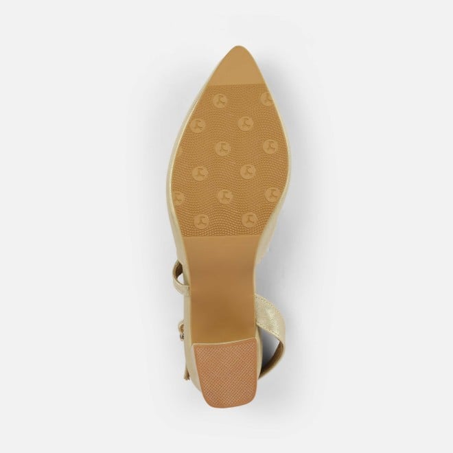 Mochi Women Gold Formal Sandals (SKU: 31-1140-15-36)