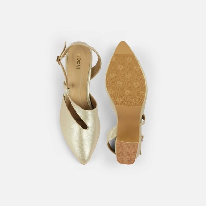 Mochi Women Gold Formal Sandals (SKU: 31-1140-15-36)