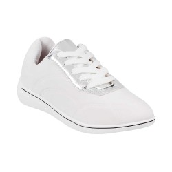 Mochi White Casual Sneakers for Women