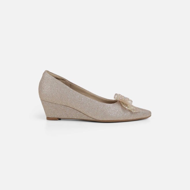 Mochi Women Gold Party Pumps (SKU: 31-1157-15-36)