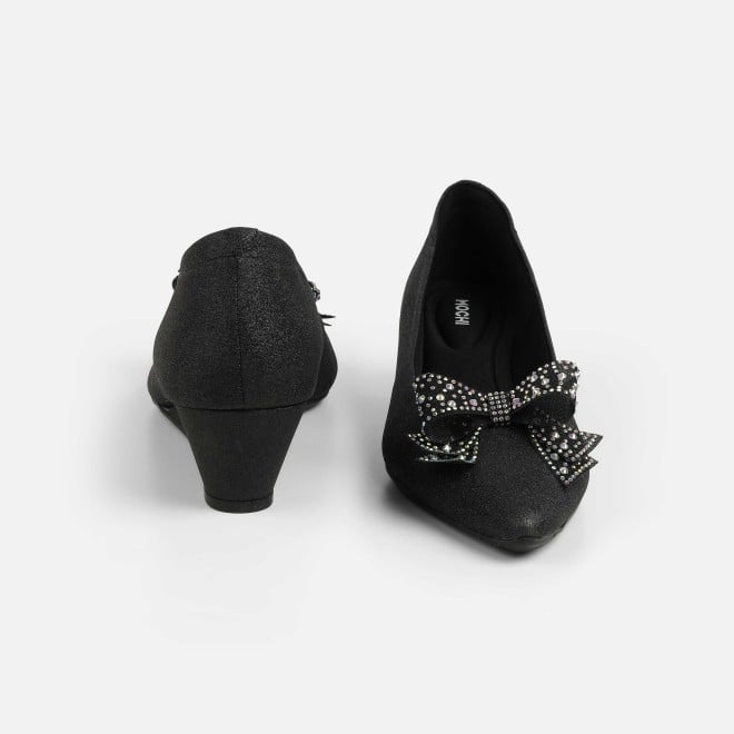 Mochi Women Black Party Pumps (SKU: 31-1157-11-36)