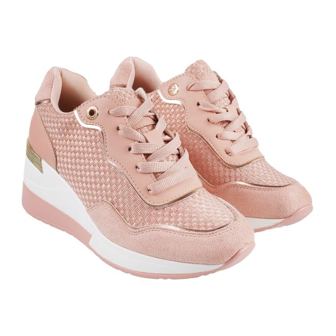 Mochi Women Pink Sports Sneakers