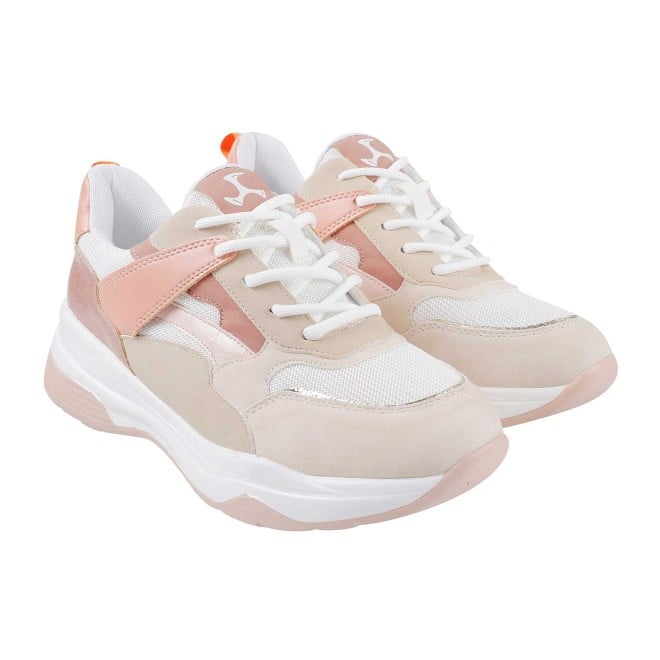 Mochi Women Pink Sports Sneakers