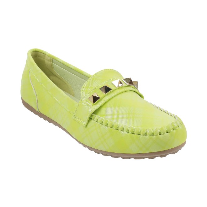 Mochi Light-Green Casual Loafers for Women