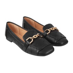 Women Black Casual Loafers