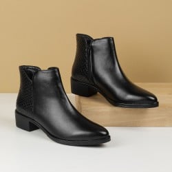 Women Black Party Boots