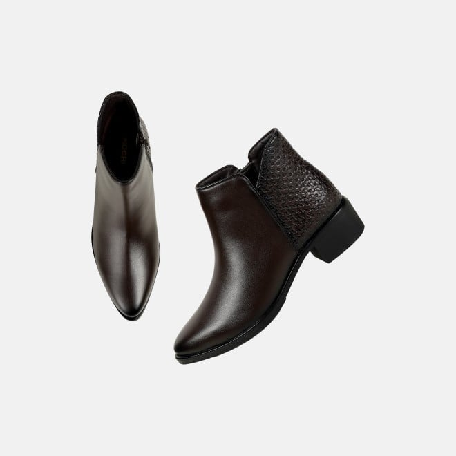 Mochi Women Brown Party Boots (SKU: 31-1223-12-36)