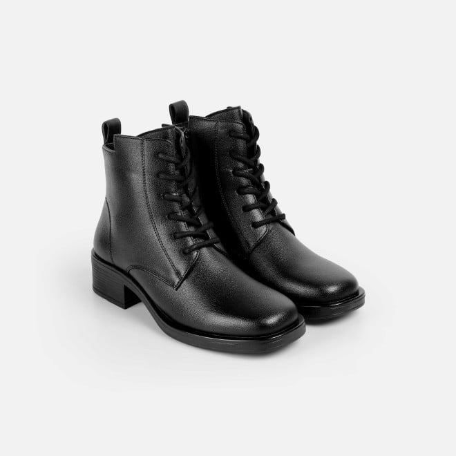 Mochi Women Black Casual Boots (SKU: 31-1224-11-36)