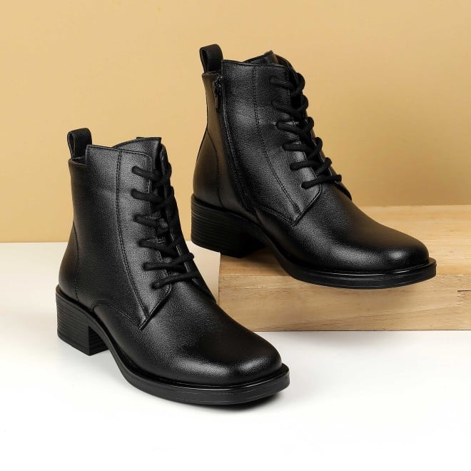Mochi Women Black Casual Boots (SKU: 31-1224-11-36)
